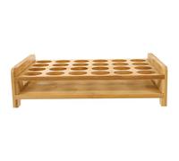HOMOCONO Plateau de Rangement en Bois à 24 Trous pour Verres à Shot, Support Multifonction pour Accessoires de Bar, pour Soirées et Festivals