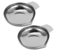 HOMOCONO Plateaux de Pesée en Acier Inoxydable Argenté, 2 Pièces, Précision Fine Cuisine et Pesage de Bijoux, Usage Domestique et Professionnel