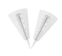 HOMOCONO Pluviomètre Jardin Lot de 2 Cônes Transparents Graduation pour Mesurer Quantité d'eau Pluie et Arrosage Extérieur
