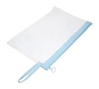 HOMOCONO Pochette à Documents Zippée Imperméable en Tissu Léger et Résistant la Déchirure pour Bureau et Étudiants, Sacoche de Rangement Simple et Pratique