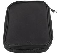 HOMOCONO Pochette de Rangement Noire Compacte en Tissu pour Glucomètre Rechargeable, Protège L'appareil de Test du Diabète, pour Compartiment de Voiture ou Paquet Fourre-tout