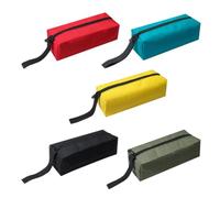 HOMOCONO Pochette Zippée en Tissu Oxford 5 Pièces, Trousse Utilitaire Étanche pour Petits Outils et Accessoires, Bricolage et Voyages en Plein Air