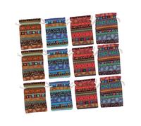 HOMOCONO Pochettes À Cordon en Coton Réutilisables pour Bijoux Pièces De Monnaie Et Petits Présents Sachets De Rangement Fermeture À Cordon