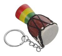HOMOCONO Porte-clés Tambour Africain Décoratif Multifonction Ornement Sac et Porte-clés Cadeau pour Batteur Accessoire Musique Léger et Pratique