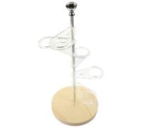 HOMOCONO Porte-cornets de Glace en Acrylique Transparent 8 Trous, Support pour Cônes de Crème Glacée et Popcorn, pour Magasins et Restaurants