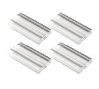 HOMOCONO Porte-numéros de Table Lot de 4 Support Élégant et Décoratif en Acrylique Transparent pour Cartes de Nom, pour Événements et Mariages