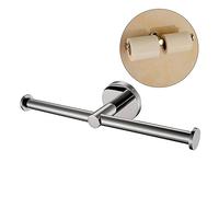 HOMOCONO Porte Papier Hygiénique Double Inoxydable pour Salle de Bain Support de Rouleau Durable et Élégant pour Maison Bureau et