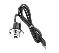 HOMOCONO Prise de Sortie pour Guitare Acoustique 6,35 Mm Noire Câble, Haute Sensibilité et Qualité Sonore Exceptionnelle en Plastique et Métal