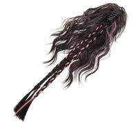 HOMOCONO Queue de Cheval à Clip Colorée pour Femmes Texture Réaliste et Maintien Sécurisé, Extensions de Cheveux Tressés en Fil Haute Température, Accessoire Coiffure