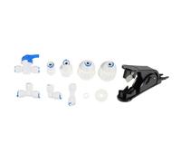 HOMOCONO Raccord de Tuyau D'alimentation en Eau pour Machine à Glaçons et Cafetière, Connexion Rapide et Sûre en Pom, 1 Set Blanc, Accessoire Essentiel