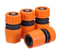 HOMOCONO Raccords Rapides en PP Lot de 4 pour Tuyau D'arrosage 1/2 Pouce Valve Intégrée et Conception Anti-Fuite pour Espaces Verts et Cultures