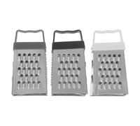 HOMOCONO Râpe à Légumes 4 Faces Multifonction en Acier Inoxydable 3pcs pour Râper, Trancher en Toute Sécurité, Cuisine