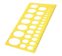 HOMOCONO Règle de Mesure Multi-Angle Orange Modèles de Dessin Géométrique pour Architecture, Adaptée à L'École Bureau