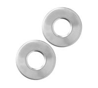 HOMOCONO Rosaces en Acier Inoxydable Argenté Léger et Portable pour Main Courante de Piscine, Accessoires de Remplacement Solide pour Échelle de Piscine, 1 Paire