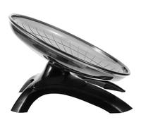 HOMOCONO Roue Silencieuse à Faible Bruit en Plastique Noir Roue d'exercice Interactive pour Hamster et Hérisson pour Cage