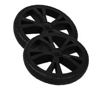 Homocono Roues De Remplacement Pour Chariot 2 PièCes Roue De Caddie En Plastique RéSistantes Et Stables Pour Chariot De Courses Utilisation Facile