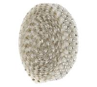 HOMOCONO Ruban Adhésif en Résine Beige Perles Décoratives pour Décoration de Voiture, Design Thermofusible, Coupable la Longueur Désirée