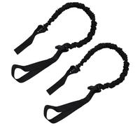 HOMOCONO Sangle D'entraînement Élastique en Latex Noir, Lot de 2 Pièces, Facile à Utiliser pour Renforcement Musculaire et Exercices Abdominaux à Domicile
