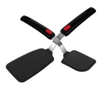 HOMOCONO Set de Spatules en Silicone Flexibles Résistantes Chaleur Lot de 2 Ustensiles Cuisine Multifonctions pour Wok pour Poêle Antiadhésive