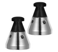 HOMOCONO Soupape de Sécurité pour Autocuiseur 2 Pièces Multifonctionnelles Argentées Options de Décompression pour Cuisson en Cocotte