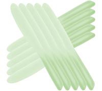 HOMOCONO Spatules de Mélange en Silicone Vert pour Maquillage Lot de 10 Outil Multifonctionnel Pratique pour Boutique de Maquillage Professionnel ou Usage Réutilisable