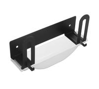 HOMOCONO Support Mural Dimensions 18x8x6 Cm en Acier Carbone Noir Installation Facile et Réutilisable pour Pèse-Personne Numérique pour Petites Salles de Bain Cuisine