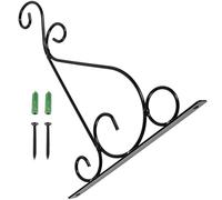 HOMOCONO Support Mural en Fer Noir pour Pot de Fleurs à Suspendre, Robuste et Antirouille, pour Patio ou Balcon, Crochet Décoratif Simple et Pratique