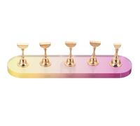 HOMOCONO Support Pratiquer pour Acrylique en Art Nail Léger D'entraînement Base Dégradée les Techniques de Nail Art à Domicile École de Manucure