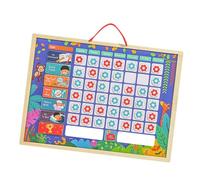 HOMOCONO Tableau de Récompense Garçon Fille Réutilisable pour Habitudes Positives Discipline et Organisation Système de Points pour Routine Matin et Soir Tableau Tâches Quotidiennes