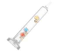 HOMOCONO Thermomètre Décoratif de Galilée en Verre avec Liquide, Indicateur de Température Précis et Design Unique, pour Décoration de Bureau et Présent D'anniversaire