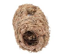 HOMOCONO Tunnel en Paille Marron pour Hamster et Petits Animaux, Nid de Jeu Naturel et Maison Cachée, Accessoire Ludique et Refuge Confortable pour Cage