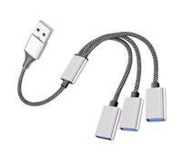 HOMOCONO USB Power Splitter Ports Câble USB pour Ordinateurs Et Périphériques Adaptateur De Répartition pour Clés Claviers Et Disques Durs