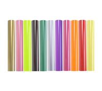 HOMOCONO Vinyle de Transfert Thermique Film Thermocollant Fin et Extensible Pu Orange Fluorescent pour Marquage pour Casquettes et Paquet