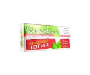 Homodent Pack Dentrifice Enfant Framboise et Fraise 2x50ml