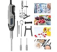 Homogénéisateur de dispersion à haute vitesse, émulsifiant de laboratoire avec 2 têtes de travail et support, mélangeur de tissus cellulaires de laboratoire avec vitesse réglable (modèle de charge, 10