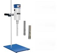 Homogénéisateur de laboratoire à grande vitesse 280 W/510 W, mélangeur d'homogénéisation à affichage numérique avec 2 têtes de travail pour cosmétiques, aliments, peintures 28G+36G