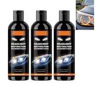 homomdy Pâte Anti-Rayures pour phares, nettoyant et revêtement Protecteur pour phares de Voiture, pour Une luminosité Accrue, rénover Les phares jaunis et Un Effet Longue durée. (3pcs)