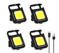Homonic Mini Lampe de contrôle, Lampe de Travail à 1000 lumens LED Lampe d'atelier Lampe mécanique magnétique Lampe de Travail portative, Lampe de Poche COB 4 Modes de Lampe (4pcs)