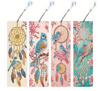 Homorro Diamond Painting Marque Page Cadeau Fille 6 7 8 9 10 11 12 ans Anniversaire Attrape Reve Animaux Deco Diament Enfant Adulte Bricolage Loisir Creatif Activités Manuelles Enfants