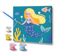Homorro Peinture Numero Enfant Activité Manuelle Fille 5 6 7 8 9 10 11 Ans Bricolage Activite Loisir Creatif DIY Kit Créatifs Paint by Numbers Creation Fournitures Idee Cadeau Anniversaire Fond Marin