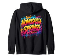 Homosassa Springs Florida Graffiti Art coloré Sweat à Capuche