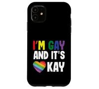 Homosexuel Gay Pride LGBT Month I'm Gay and It's Okay Coque pour iPhone 11