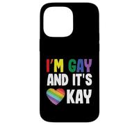 Homosexuel Gay Pride LGBT Month I'm Gay and It's Okay Coque pour iPhone 14 Pro Max