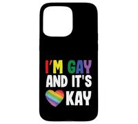 Homosexuel Gay Pride LGBT Month I'm Gay and It's Okay Coque pour iPhone 15 Pro Max