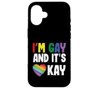 Homosexuel Gay Pride LGBT Month I'm Gay and It's Okay Coque pour iPhone 16