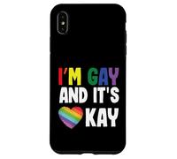 Homosexuel Gay Pride LGBT Month I'm Gay and It's Okay Coque pour iPhone XS Max