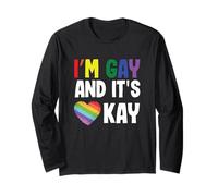 Homosexuel Gay Pride LGBT Month I'm Gay and It's Okay Manche Longue