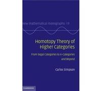 Homotopy Theory of Higher Categories - Simpson Carlos Universite de Nice Sophia Antipolis - Cambridge University Press - Livre en Anglais - Hardback Simpson Carlos Universite de Nice Sophia AntipolisS