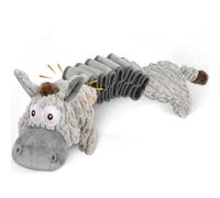Homounter Jouets couineurs pour chiens de grande taille, tir à la corde robuste, motif animal en peluche avec papier froissé, jouets à mâcher pour chiens de petite, moyenne et grande taille