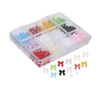 Homoyoyo 1 boîte Boîte de Décorations Ongles avec Perles et Nœuds Accessoires Élégants pour Nail Art et Durable Kit de Compartiments pour Vos Ongles